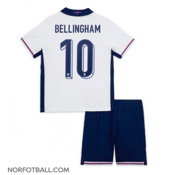 Billige Fotballdrakt England Jude Bellingham #10 Replika Hjemmedraktsett Barn EM 2024 Kortermet (med bukser)